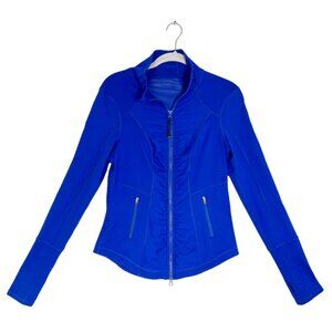 Zella Women's Zip Activewear Jacket in Blue - Sz S